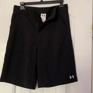 Boys Under Armour Drifit Black Shorts